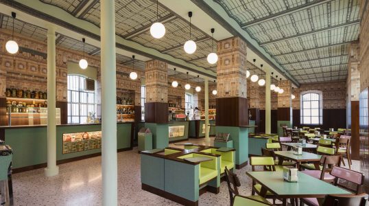 Bar Luce designed by Wes Anderson, Fondazione Prada Milano, 2015